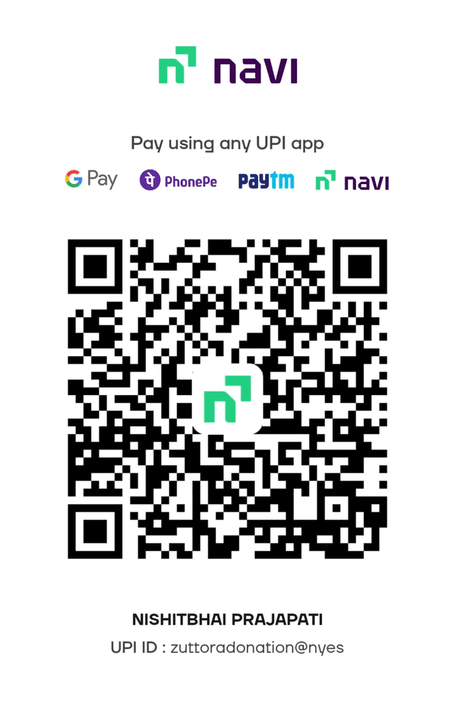 UPI QR code for zuttoradonation@naviaxis